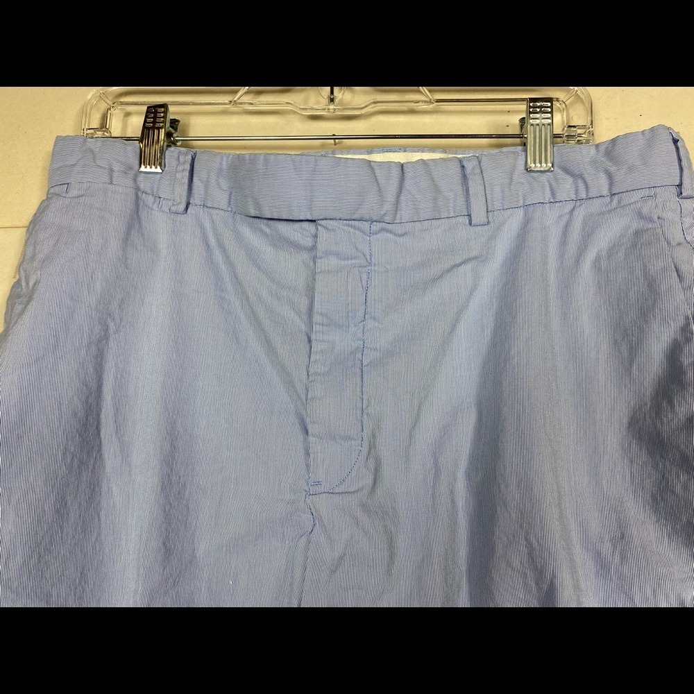Polo Ralph Lauren preppy blue & white straight stretch fit shorts mens 36 - Picture 4 of 8
